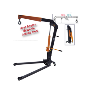 GRUE ATELIER REPLIABLE 1 T ORIENTABLE A 180°